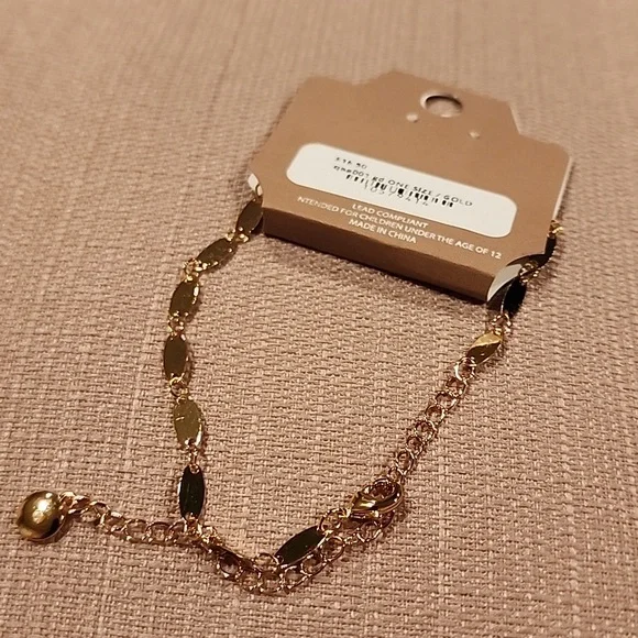 New Hayden Gold-Tone Anklet NWT - Picture 3 of 4